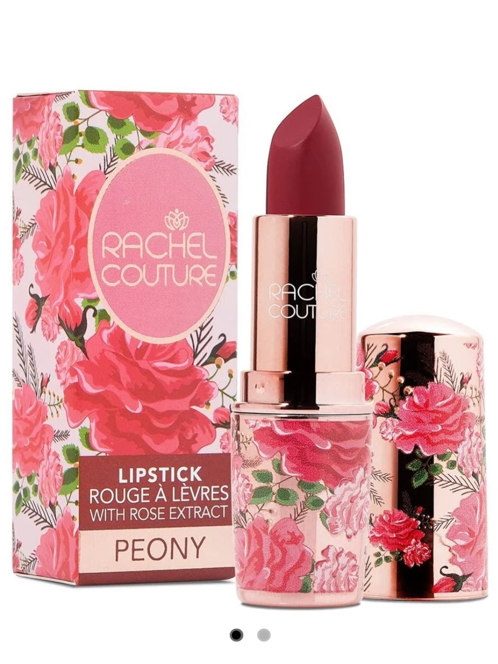 Rachel Couture Matte Lipstick in Peony 3.6g BRAND NEW IN BOX